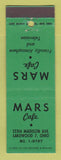 Matchbook Cover - Mars Cafe Lakewood OH