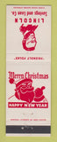 Matchbook Cover - Lincoln Savings and Loan Cleveland OH Abraham Christmas
