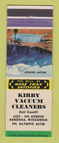 Matchbook Cover - Kirby Vacuum Cleaners Kenosha WI WORN