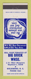 Matchbook Cover - Big Brick Warehouse Tobacco Goldsboro NC