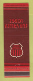 Matchbook Cover - Sun Valley Lodge ID Union Pacific Railroad