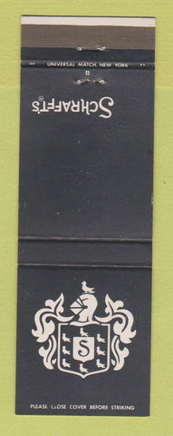 Matchbook Cover - Schrafft's Motor Inns Albany Binghamton Niagara Falls NY