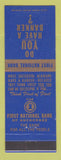 Matchbook Cover - First National Bank Anchorage AK