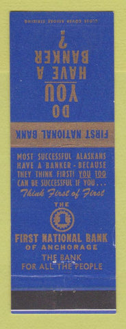 Matchbook Cover - First National Bank Anchorage AK