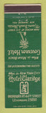 Matchbook Cover - Hotel Claridge New York City Governor Miami Beach FL