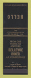 Matchbook Cover - Bellevue Diner Montgomeryville PA