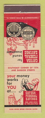Matchbook Cover - Cayuga Federal Savings Philadelphia PA