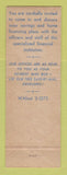 Matchbook Cover - Cayuga Federal Savings Philadelphia PA