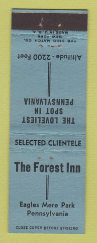 Matchbook Cover - Forest Inn Eagles Mere Park PA