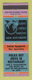 Matchbook Cover - Polka Dot Drive In Restaurant Indianapolis IN