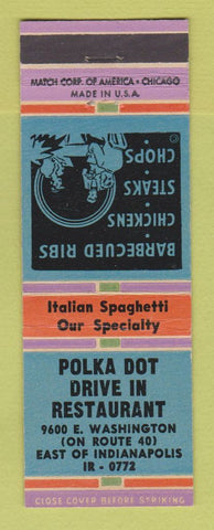 Matchbook Cover - Polka Dot Drive In Restaurant Indianapolis IN