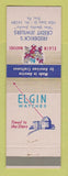 Matchbook Cover - Elgin Watches Frederick's Jewelry Erie PA