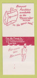 Matchbook Cover - The Reef Port Huron MI 30 Strk SAMPLE