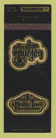 Matchbook Cover - Holly Inn Denver Colorado Thornton Englewood SAMPLE