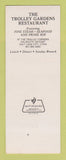 Matchbook Cover - Trolley Gardens Restaurant Salt Lake City UT SAMPLE