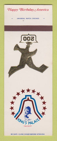 Matchbook Cover - King's Palace Lisle IL 1976 SAMPLE