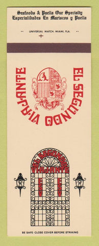 Matchbook Cover - El Segundo Viajante Miami Beach FL SAMPLE