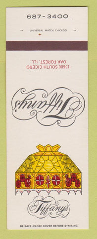 Matchbook Cover - Tiffany's Oak Forest IL SAMPLE