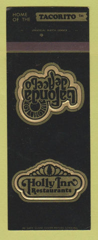 Matchbook Cover - Holly Inn Denver Colorado Thornton Englewood SAMPLE