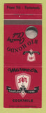 Matchbook Cover - Marmac's Restaurant Rio Hondo Country Club Downey CA SAMPLE