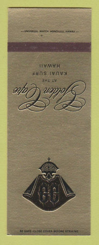 Matchbook Cover - Golden Cape Kauai Surf Hawaii SAMPLE