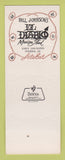 Matchbook Cover - Bill Johnson's Big Apple BBQ Phoenix Mesa AZ SAMPLE