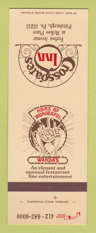 Matchbook Cover - Crossgates Inn Pittsburgh PA SAMPLE