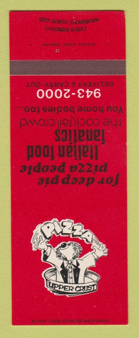 Matchbook Cover - Upper Crust Pizza Italian Chicago IL SAMPLE