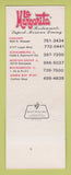 Matchbook Cover - La Margarita Mexican Restaurant Chicago IL Green Bay WI SAMPLE
