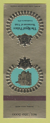 Matchbook Cover - Royal Palace Restaurant Salt Lake City UT SAMPLE