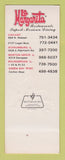 Matchbook Cover - La Margarita Mexican Restaurant Chicago IL Green Bay WI SAMPLE
