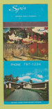 Matchbook Cover - Sgro's Restaurant Pittsburgh PA 30 Strk SAMPLE