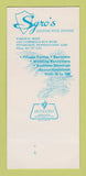 Matchbook Cover - Sgro's Restaurant Pittsburgh PA 30 Strk SAMPLE