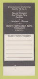 Matchbook Cover - Ichabod Caren's Tarry Town Tavern Torrance CA 30 Strk SAMPLE