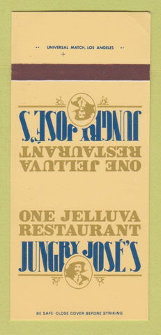 Matchbook Cover - Hungry Jose's Restaurant Long Beach CA 30 Strk SAMPLE