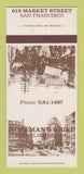 Matchbook Cover - Hoffman's Grill San Francisco CA 30 Strk SAMPLE
