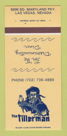 Matchbook Cover - Tillerman Restaurant Las Vegas NV 30 Strk SAMPLE