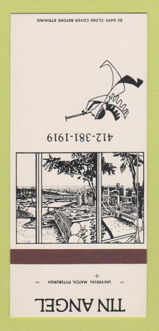 Matchbook Cover - Tin Angel Pittsburgh PA restaurant 30 Strk SAMPLE