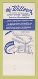 Matchbook Cover - The Willows Restaurant Honolulu Hawaii 30 Strk SAMPLE