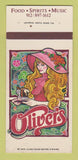 Matchbook Cover - Oliver's Restaurant Sheraton Hotel Savannah GA 30 Strk SAMPLE