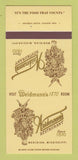 Matchbook Cover - Weidmann's Restaurant Meridian MS 30 Strk SAMPLE