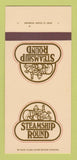 Matchbook Cover - Steamship Round Austin TX Dallas 30 Strk SAMPLE