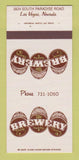 Matchbook Cover - Brewery Las Vegas NV 30 Strk SAMPLE