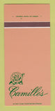 Matchbook Cover - Camille's Sherman Oaks CA 30 Strk SAMPLE