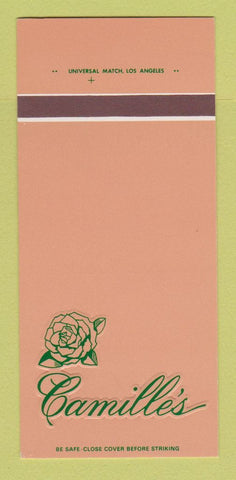 Matchbook Cover - Camille's Sherman Oaks CA 30 Strk SAMPLE