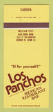 Matchbook Cover - Los Panchos Mexican Restaurant New York City 30 Strk SAMPLE