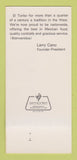 Matchbook Cover - El Torito Mexican Restaurant Encino CA 30 Strk SAMPLE