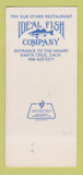 Matchbook Cover - Malio's Restaurant Seafood Santa Cruz CA 30 Strk SAMPLE
