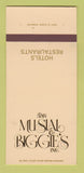 Matchbook Cover Stan Musial Biggie's Cardinals Baseball St Louis 30 Strk SAMPLE