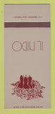 Matchbook Cover - Il Nido Washington DC 30 Strk SAMPLE
